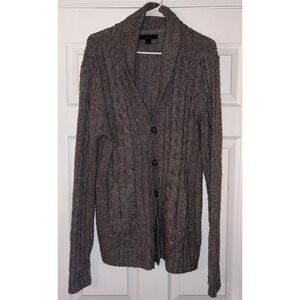 Marc Anthony Gray Cardigan Sweater L